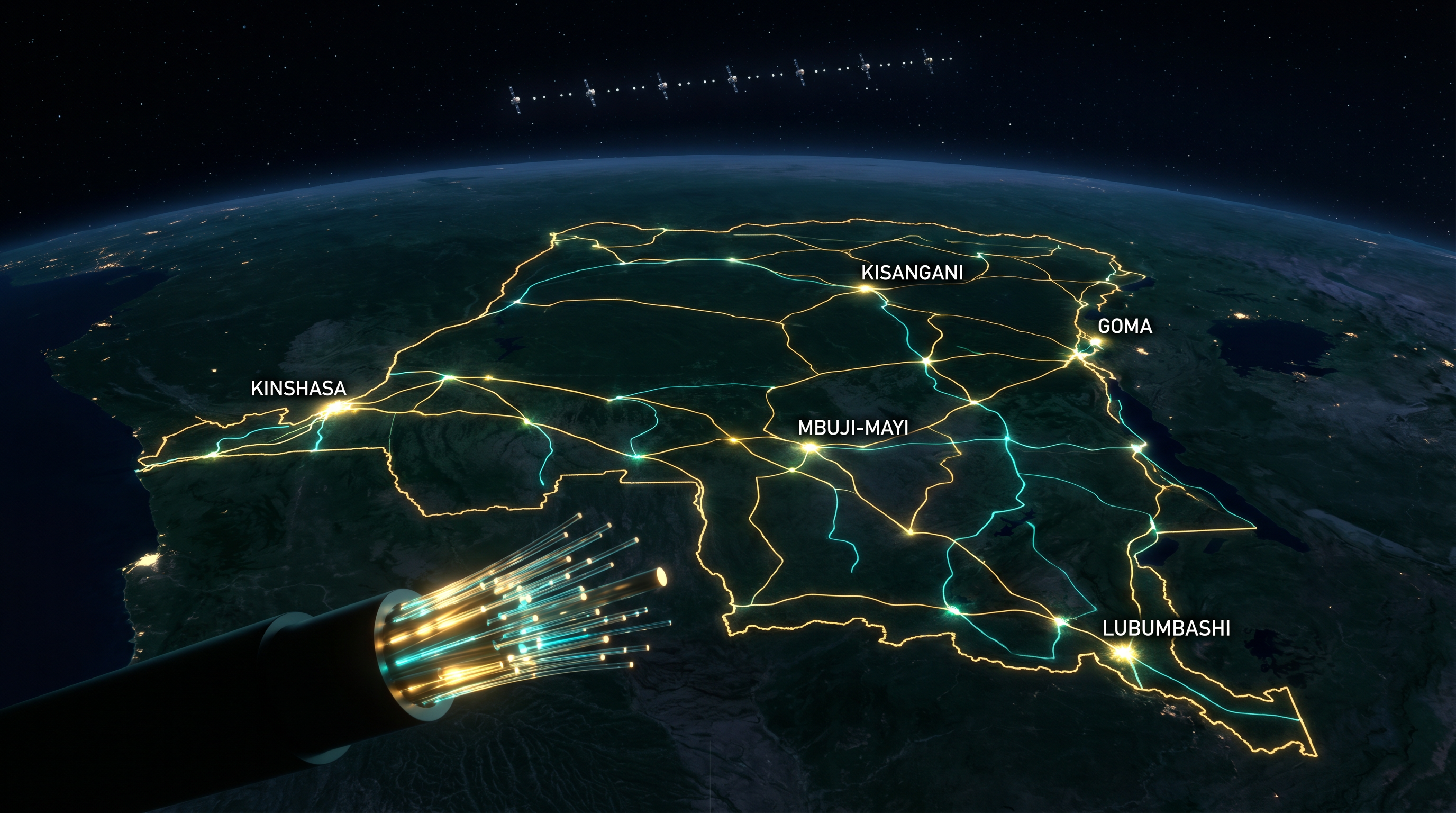 Fiber connectivity between cities